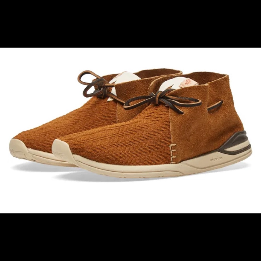 VISVIM Huron Mesh Moc-Folk Brown